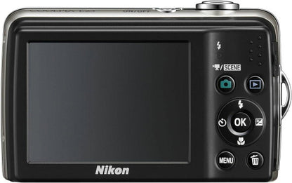 Japanese Vintage Camera | [Used] Nikon digital camera COOLPIX L23 Silver L23SL 10 million pixels, wide angle 28mm, 5x optical, 2.7-inch LCD, compatible with AA batteries, 30 days warranty from our store, popular mirrorless single-lens reflex camera with i