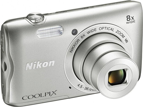 Japanese Vintage Camera | [Used] Nikon digital camera COOLPIX A300 8x optical zoom 20.05 million pixels Silver A300SL 30-day warranty at our store Popular mirrorless single-lens reflex camera with interchangeable lenses