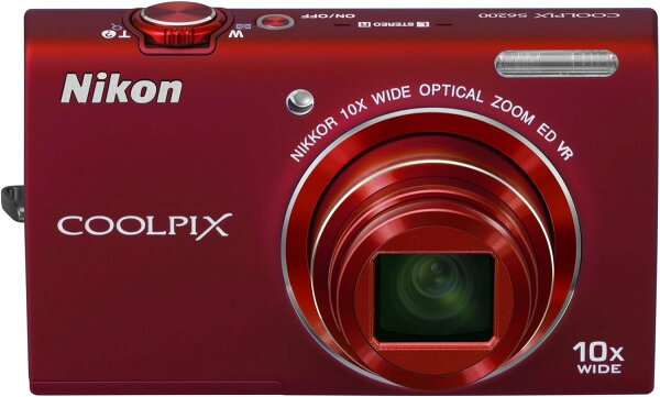 Japanese Vintage Camera | [Used] Nikon Digital Camera COOLPIX S6200 Brilliant Red S6200RD Our Store Warranty 30 Days Popular Mirrorless SLR Interchangeable Lens Camera
