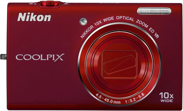 Japanese Vintage Camera | [Used] Nikon Digital Camera COOLPIX S6200 Brilliant Red S6200RD Our Store Warranty 30 Days Popular Mirrorless SLR Interchangeable Lens Camera