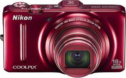 Japanese Vintage Camera | [Used] Nikon Digital Camera COOLPIX S9300 Imperial Red S9300RD Our Store Warranty 30 Days Popular Mirrorless SLR Interchangeable Lens Camera