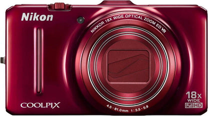 Japanese Vintage Camera | [Used] Nikon Digital Camera COOLPIX S9300 Imperial Red S9300RD Our Store Warranty 30 Days Popular Mirrorless SLR Interchangeable Lens Camera
