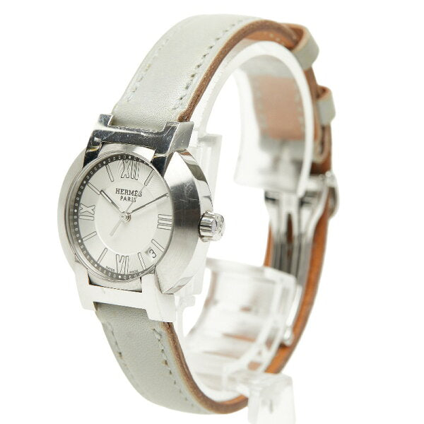 Japanese Vintage Watch | Hermes Nomade Watch NO1.210 Silver Dial Stainless Steel Leather Ladies HERMES [Used]