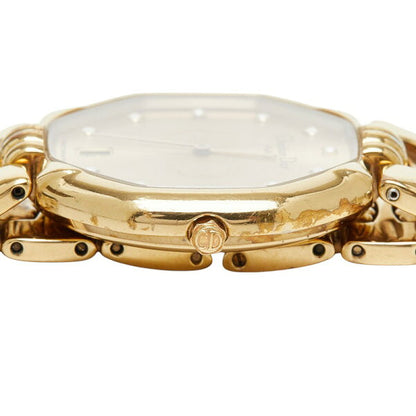 Japanese Vintage Watch | Dior Depose Octagon Watch 45 154 Quartz Gold Dial Stainless Steel Rhinestone Women's Dior [Used]