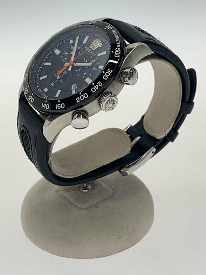 Japanese Vintage Watch | [Used] VERSACE quartz watch/analog/leather/BLK/BLK/ー/VE2U [Clothing goods, etc.]