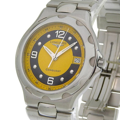 Vintage Watch from Japan | LONGINES Conquest Hanshin Tigers Model Limited to 999 pieces L1.631.4.08.6 Yellow x Black Dial SS Stainless Steel 94.2g Watch Quartz Men's Free Shipping 241001032633