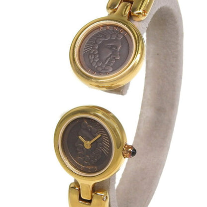 Vintage Watch from Japan | FENDI Bangle Watch 600L Dark Brown Dial GP 27.6g Watch Quartz Ladies Free Shipping 241001032736
