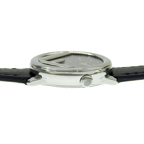 Vintage Watch from Japan | FENDI F is Fendi Runaway 28MM F710021011 Black Dial SS Stainless Steel Leather 22.4g Watch Quartz Ladies Free Shipping 241001033835