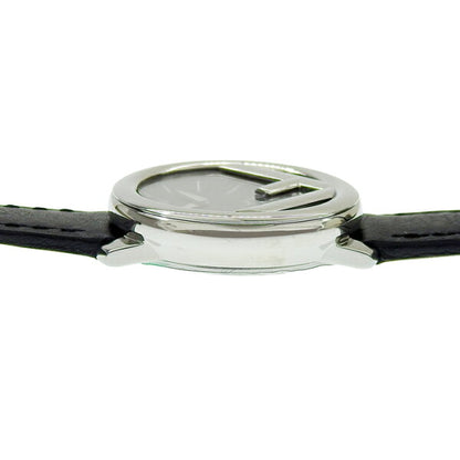 Vintage Watch from Japan | FENDI F is Fendi Runaway 28MM F710021011 Black Dial SS Stainless Steel Leather 22.4g Watch Quartz Ladies Free Shipping 241001033835