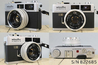 Japanese Vintage Camera | [Refurbished] [With warranty] minolta HI-MATIC E S/N 822685 (set with case and film) Film camera Film camera [Used]