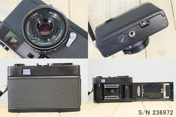 Japanese Vintage Camera | [Refurbished] [With warranty] Konica KONICA C35 Black S/N 236972 (Set with case and film) Film camera Film camera [Used]