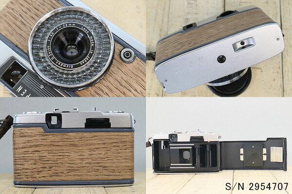 Japanese Vintage Camera | [Refurbished] [With warranty] Olympus OLYMPUS PEN EE-2 Natural wood finish S/N 2954707 (set with case and film) Film camera Film camera [Used]