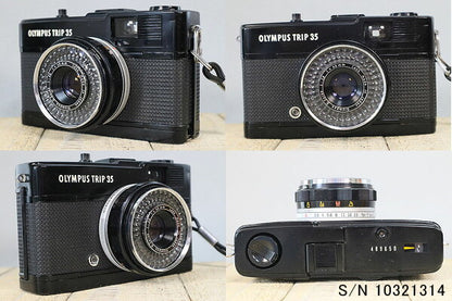 Japanese Vintage Camera | [Refurbished] [With warranty] Olympus OLYMPUS TRIP 35 Black S/N 489650 (Set with case and film) Film camera Film camera [Used]