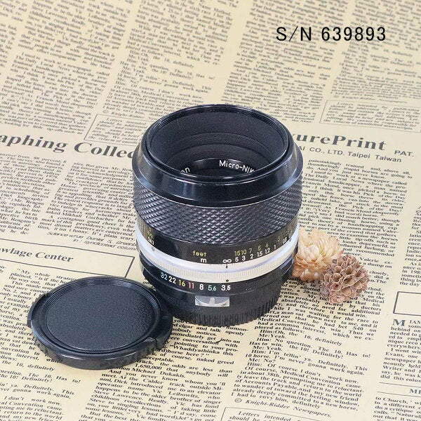 Japanese Vintage Camera | [With warranty] [Used] Old lens Nikon Micro-NIKKOR-P Auto 55mm F3.5 Nikon F mount S/N 639893 (with pouch)