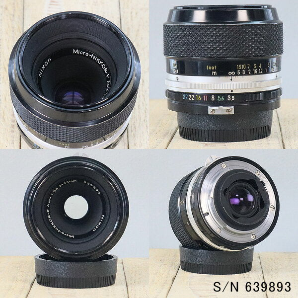 Japanese Vintage Camera | [With warranty] [Used] Old lens Nikon Micro-NIKKOR-P Auto 55mm F3.5 Nikon F mount S/N 639893 (with pouch)