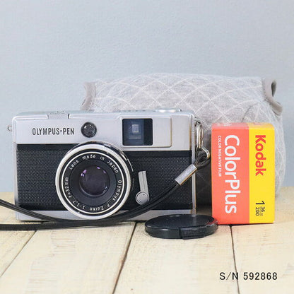 Japanese Vintage Camera | [Refurbished] [With warranty] Olympus OLYMPUS PEN EED S/N 592868 (set with case and film) Film camera Film camera [Used]