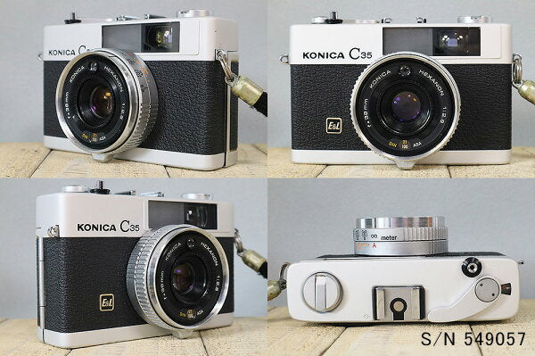 Japanese Vintage Camera | [Refurbished] [With warranty] Konica KONICA C35 E&L S/N 549057 (set with case and film) Film camera Film camera [Used]