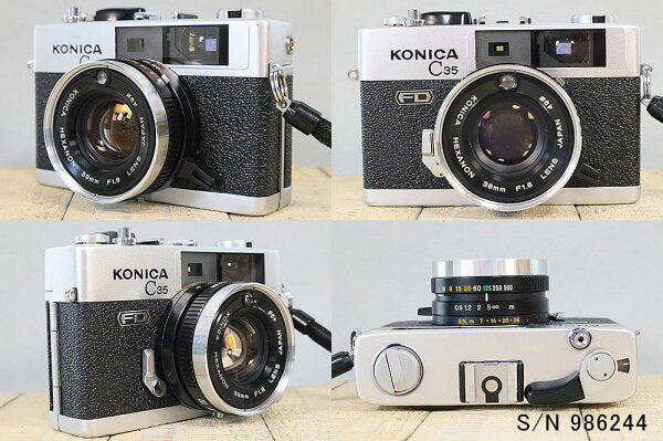 Japanese Vintage Camera | [Refurbished] [With warranty] Konica KONICA C35 FD S/N 295757 (set with case and film) Film camera Film camera [Used]