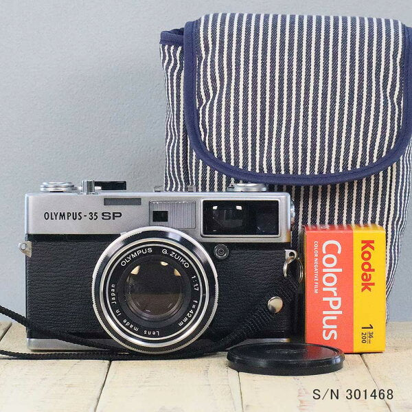 Japanese Vintage Camera | [Refurbished] [With warranty] Olympus OLYMPUS 35 SP S/N 301468 (set with case and film) Film camera Film camera [Used]