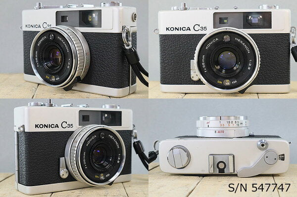 Japanese Vintage Camera | [Refurbished] [With warranty] Konica KONICA C35 Early model S/N 547747 (Set with case and film) Film camera Film camera [Used]