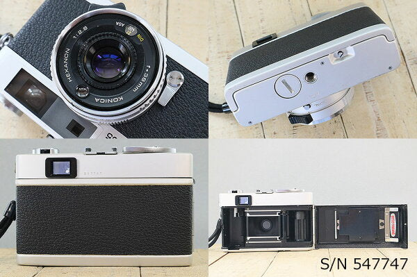 Japanese Vintage Camera | [Refurbished] [With warranty] Konica KONICA C35 Early model S/N 547747 (Set with case and film) Film camera Film camera [Used]