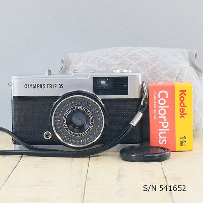 Japanese Vintage Camera | [Refurbished] [With warranty] Olympus OLYMPUS TRIP 35 S/N 541652 (set with case and film) Film camera Film camera [Used]