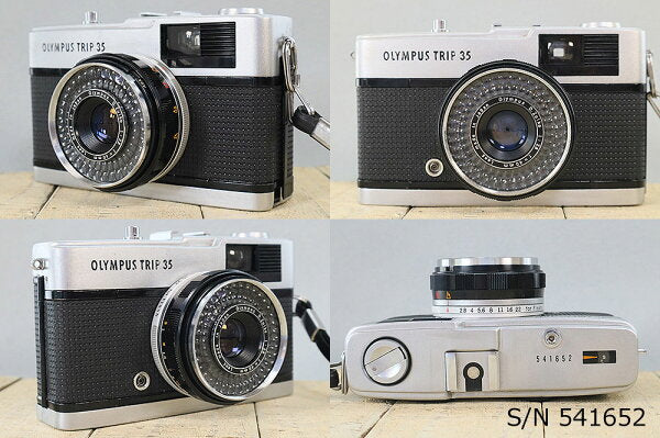 Japanese Vintage Camera | [Refurbished] [With warranty] Olympus OLYMPUS TRIP 35 S/N 541652 (set with case and film) Film camera Film camera [Used]