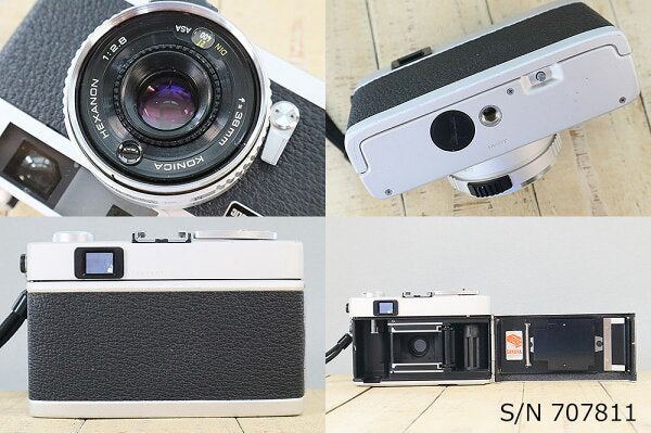 Japanese Vintage Camera | [Refurbished] [With warranty] Konica KONICA C35 Flashmatic S/N 707811 (set with case and film) Film camera Film camera [Used]