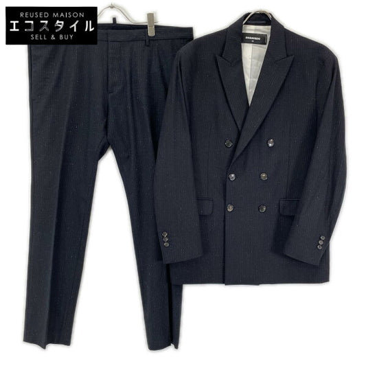 Vintage Double Breasted Suit Wool Japan | DSQUARED2 16 Year S71BN0641 Double Suit Suit Setup 54 Black Men's [Used]