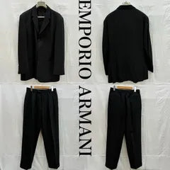 Emporio Armani 3 Button Wool Tailored Jacket 2 Tuck Slacks Setup Suit Made in Italy Men's 50 ISItems 50156843