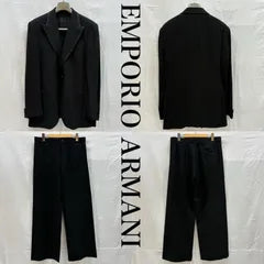 Emporio Armani Rayon Wool Piping Tailored Jacket Slacks Setup Suit Made in Italy Men's - ISItems 50156858