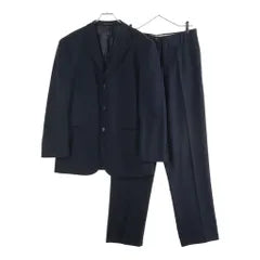 GIORGIO ARMANI Setup Suit Striped Pattern Wool 3B Tailored Jacket Slacks Pants Gray