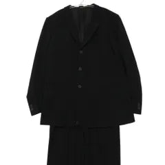 Emporio Armani Suit 3B Jacket Blazer Slacks Pants Made in Italy Black 56 Men's