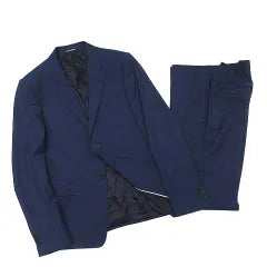 Like new Emporio Armani DAVID LINE suit top and bottom set 2B jacket pants blue 50 large size