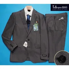 New item: 86,000 yen Available at major department stores Spring/summer "Tollegno Italian fabric" 100% wool jacquard pattern suit Y6 gray (H) 1654871