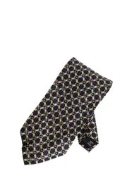 [Discount coupons now available!] 90s Made in USA Polo Ralph Lauren All-over Pattern Tie Old 100% Silk Handmade Business Suit Casual Traditional Navy Fine Pattern