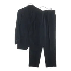 GIORGIO ARMANI Striped Setup Suit Jacket Slacks Dark Navy