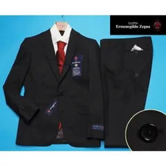 New 173,000 yen Available at major department stores Spring/summer "Ermenegildo Zegna COOL EFFECT" Solid color 100% wool suit YA6 black (A) 1506671