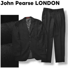 John Pierce Setup Suit Top and Bottom 94Y6 Striped Pattern Black