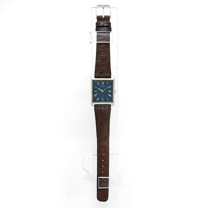 Japanese Vintage Watch | Seiko Chariot Rectangular Blue Dial 2220-3031 Manual Winding Stainless Steel Men's Boys SEIKO [Antique Vintage] [Used] [Watch]