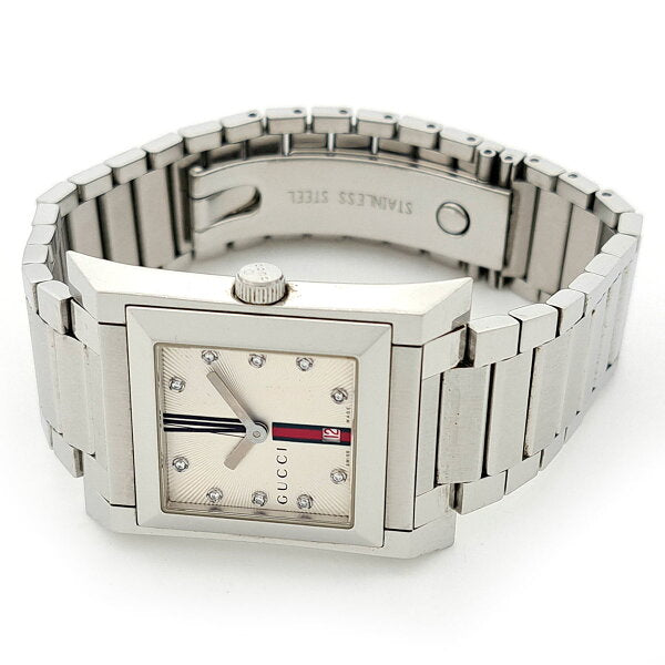 Japanese Vintage Watch | Gucci Webbing Line 111J Quartz Stainless Steel Men's Boys GUCCI [Used] [Watch]