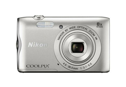 Japanese Vintage Camera | [Used] Nikon Digital Camera COOLPIX A300 8x Optical Zoom 20.05 million pixels Silver A300SL Mirrorless SLR Digital Camera Interchangeable Lens Used