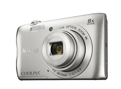Japanese Vintage Camera | [Used] Nikon Digital Camera COOLPIX A300 8x Optical Zoom 20.05 million pixels Silver A300SL Mirrorless SLR Digital Camera Interchangeable Lens Used