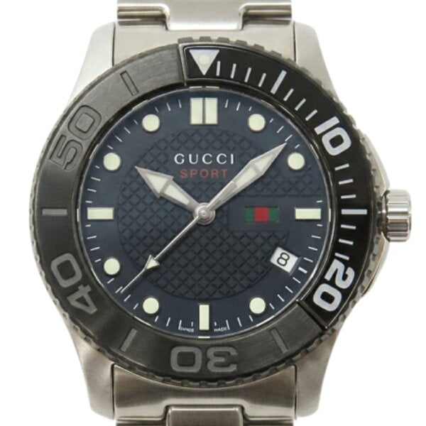 Japanese Vintage Watch | [Used] Gucci watch Sports 126.2/YA126249 G Timeless Stainless Steel Silver Black Dial Black Men's GUCCI
