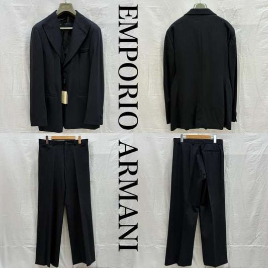 Emporio Armani 2 Button Nylon Wool Tailored Jacket Slacks Setup Suit Made in Italy Striped Men's 50 ISItems 50156847