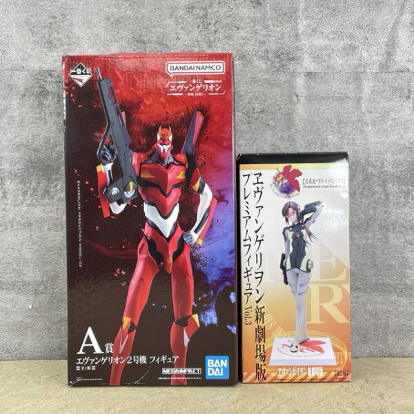 Collectible Figure from Japan | Unopened Evangelion figures 2 items Ichiban Kuji A Prize Unit 2 New Theatrical Version Premium Figure vol.3 Makinami Mari Illustrious/516826