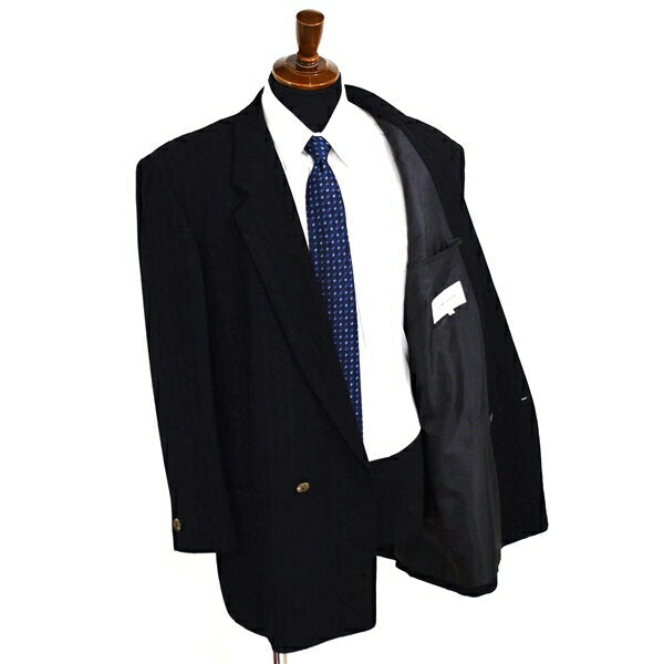 GIOVE GIUNOE 2 button double suit M YA6 black striped three tuck cuffs 3 buttons open opening 81B353 Summer clothing spring summer 6XB012 [Men's business] 202601