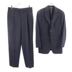 Armani suit top and bottom set striped pattern tailored jacket gray ARMANI COLLEZIONI Made in Italy Men's [Used] [230217]