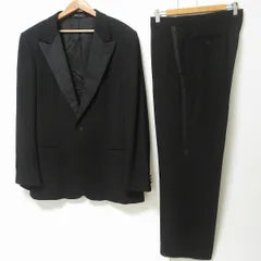 #anc Emporio Armani Single Suit 52 Black S1B Made in Italy Men's