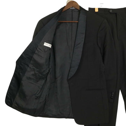 80's Made in Italy GIORGIO ARMANI Giorgio Armani Tuxedo Setup Black (Men's 46 R) Used Old Clothes A3875